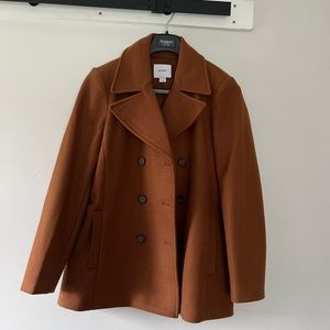 Old Navy Orange Pea Coat L